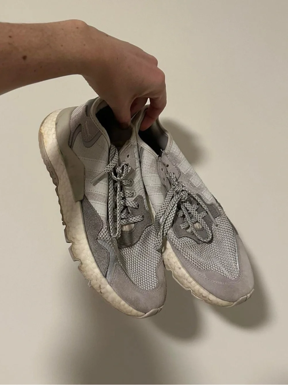adidas Grey Mesh & Suede Men's Sneakers